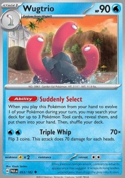 Wugtrio - Paradox Rift (Uncommon) [PAR-053] Hover Image