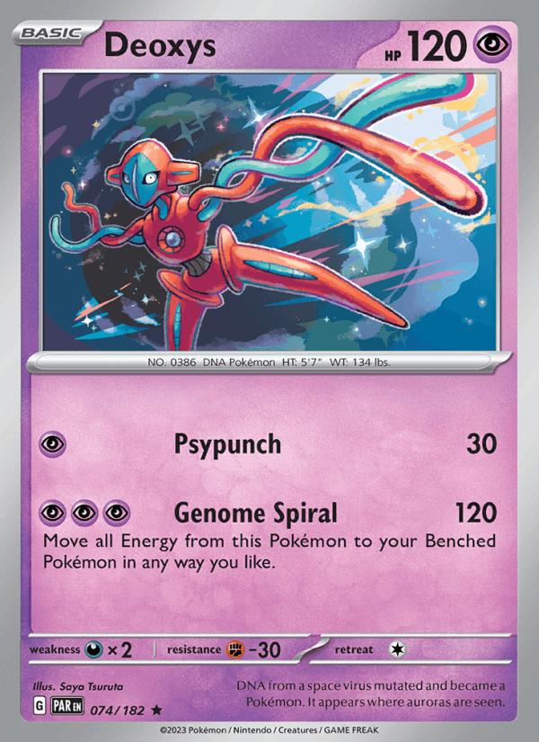 Deoxys - Paradox Rift (Rare) [PAR-074] Hoofdafbeelding