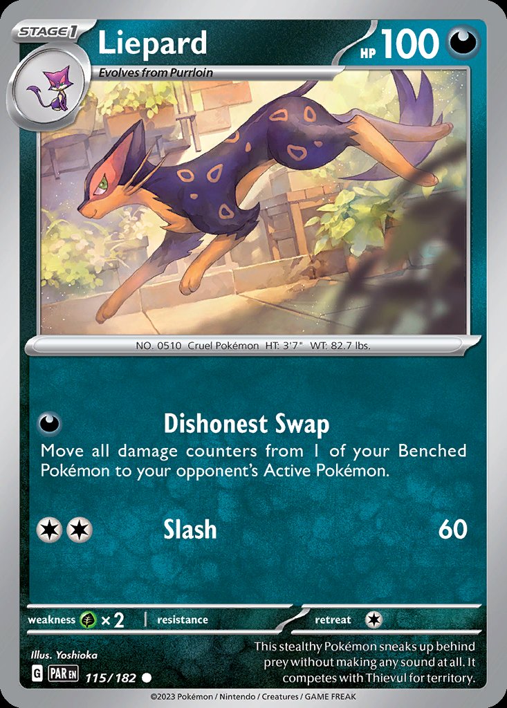 Liepard - Paradox Rift (Common) [PAR-115] Main image