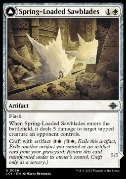 Spring-Loaded Sawblades // Bladewheel Chariot - The Lost Caverns of Ixalan (Uncommon) [LCI-36] Hover Image