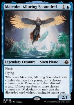 Malcolm, Alluring Scoundrel - The Lost Caverns of Ixalan (Rare) [LCI-63] Immagine principale del prodotto