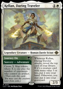 Kellan, Daring Traveler // Journey On - The Lost Caverns of Ixalan (Rare) [LCI-231] Immagine principale del prodotto
