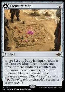 Treasure Map / Treasure Cove - The Lost Caverns of Ixalan (Rare) [LCI-267] Immagine principale del prodotto