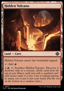 Hidden Volcano - The Lost Caverns of Ixalan (Land) [LCI-277] Hover Image