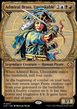 Admiral Brass, Unsinkable (V.1) - Commander: The Lost Caverns of Ixalan: Extras (Mythic) [XLCC-17] Hoofdafbeelding