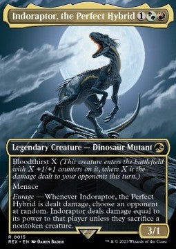 Indoraptor, the Perfect Hybrid (V.1) - Universes Beyond: Jurassic World Collection (Rare) [REX-15] Main image