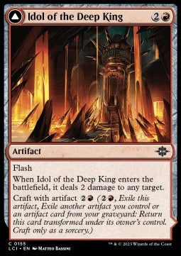Idol of the Deep King // Sovereign's Macuahuitl - The Lost Caverns of Ixalan (Common) [LCI-155] Immagine principale del prodotto
