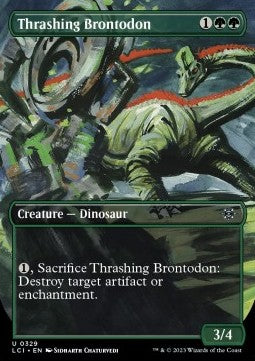Thrashing Brontodon - The Lost Caverns of Ixalan: Extras (Uncommon) [XLCI-329] Image principale du produit