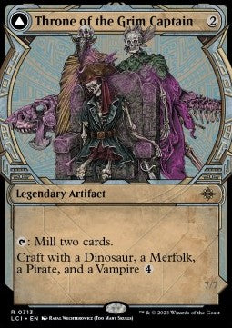 Throne of the Grim Captain // The Grim Captain - The Lost Caverns of Ixalan: Extras (Rare) [XLCI-313] Hover Image
