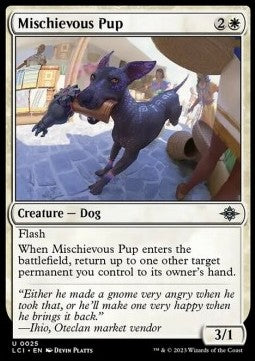 Mischievous Pup - The Lost Caverns of Ixalan (Uncommon) [LCI-25] Hover Image