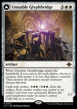Unstable Glyphbridge // Sandswirl Wanderglyph - The Lost Caverns of Ixalan (Rare) [LCI-41] Hover Image