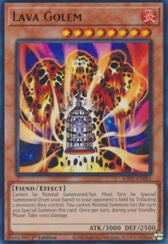 Lava Golem (V.2 - Ultra Rare) - 25th Anniversary Rarity Collection (Ultra Rare) [RA01-001] Hover Image