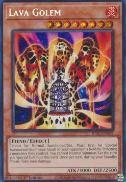Lava Golem (V.3 - Secret Rare) - 25th Anniversary Rarity Collection (Secret Rare) [RA01-001] Hoofdafbeelding