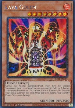 Lava Golem (V.4 - Platinum Secret Rare) - 25th Anniversary Rarity Collection (Platinum Secret Rare) [RA01-001] Hauptbild