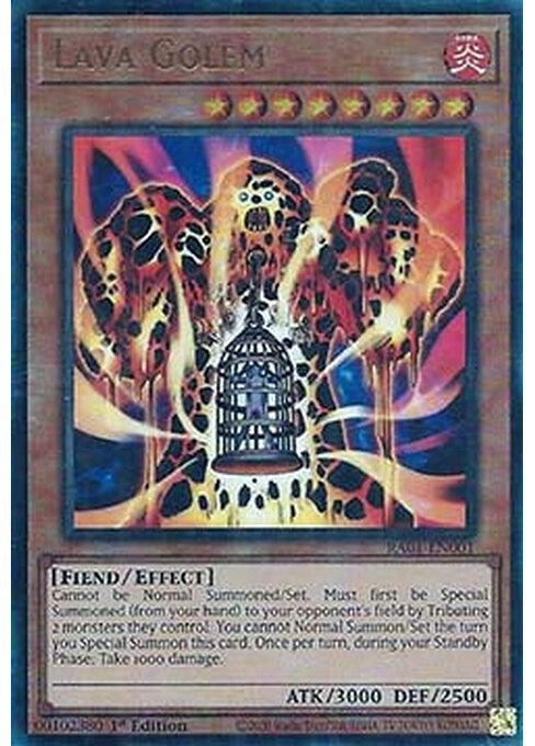 Lava Golem — 25th Anniversary Rarity Collection (RA01-001) Yu-Gi-Oh! card Main image