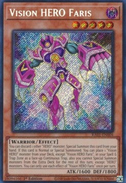 Vision HERO Faris (V.3 - Secret Rare) - 25th Anniversary Rarity Collection (Secret Rare) [RA01-004] Immagine principale del prodotto