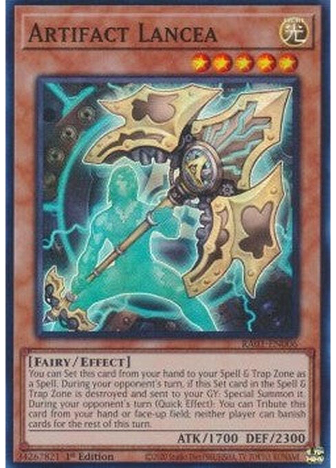 Artifact Lancea — 25th Anniversary Rarity Collection (RA01-006) Yu-Gi-Oh! card Hauptbild