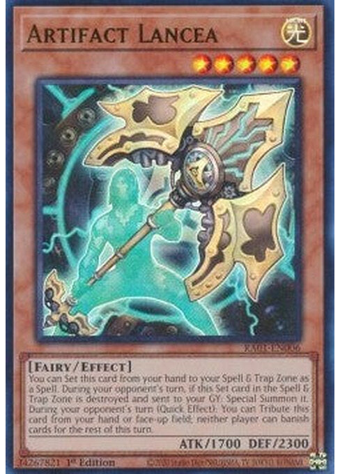 Artifact Lancea — 25th Anniversary Rarity Collection (RA01-006) Yu-Gi-Oh! card Hauptbild