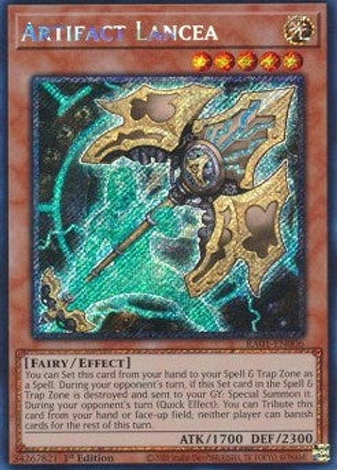 Artifact Lancea — 25th Anniversary Rarity Collection (RA01-006) Yu-Gi-Oh! card Imagen principal del producto