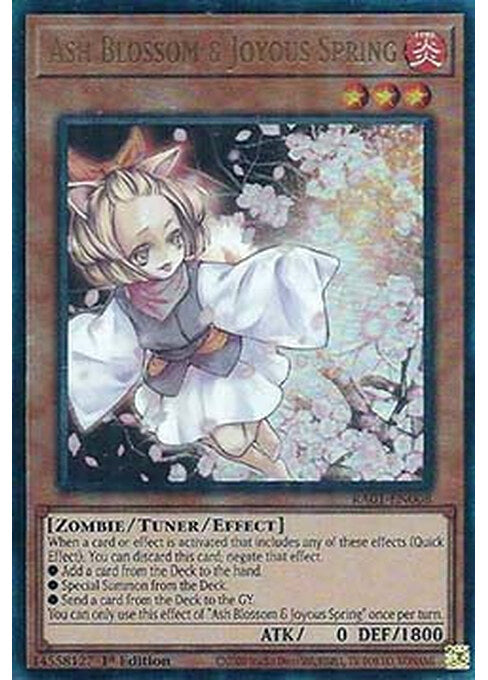 Ash Blossom & Joyous Spring — 25th Anniversary Rarity Collection (RA01-008) Yu-Gi-Oh! card Hoofdafbeelding