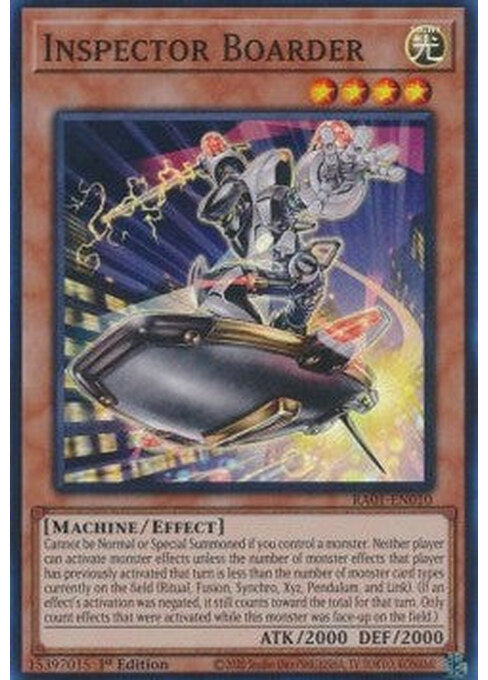 Inspector Boarder — 25th Anniversary Rarity Collection (RA01-010) Yu-Gi-Oh! card Immagine principale del prodotto