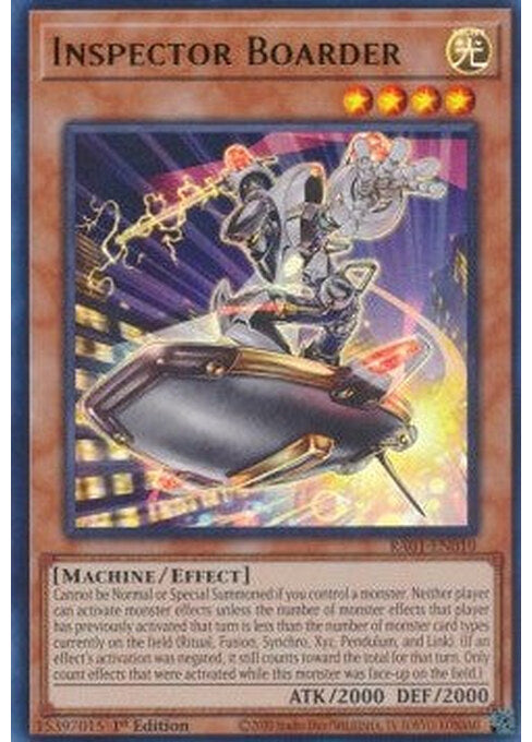 Inspector Boarder — 25th Anniversary Rarity Collection (RA01-010) Yu-Gi-Oh! card Immagine principale del prodotto