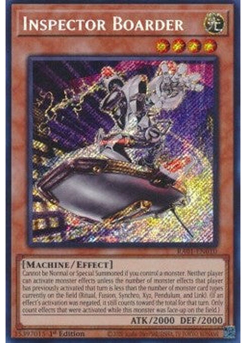 Inspector Boarder — 25th Anniversary Rarity Collection (RA01-010) Yu-Gi-Oh! card Immagine principale del prodotto
