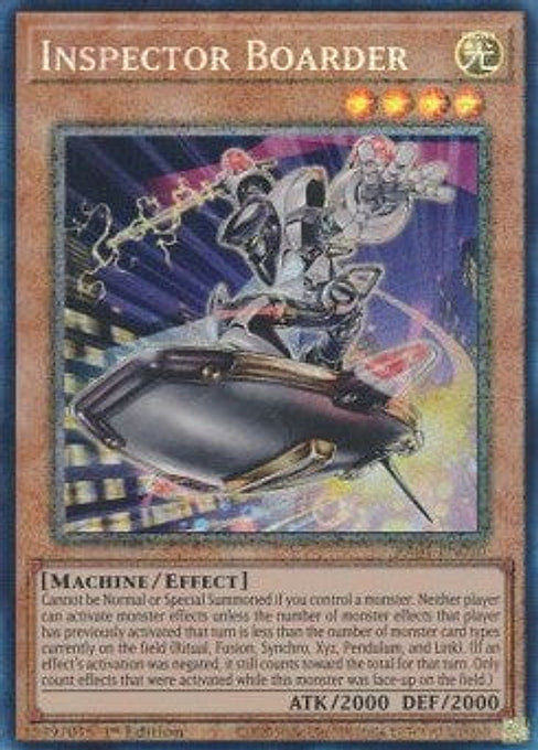 Inspector Boarder — 25th Anniversary Rarity Collection (RA01-010) Yu-Gi-Oh! card Image principale du produit