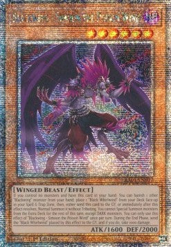 Blackwing - Simoon the Poison Wind (V.5 - Quarter Century Secret Rare) - 25th Anniversary Rarity Collection (Quarter Century Secret Rare) [RA01-012] Hoofdafbeelding