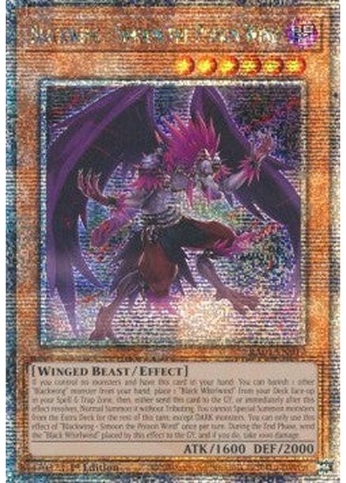 Blackwing - Simoon the Poison Wind — 25th Anniversary Rarity Collection (RA01-012) Yu-Gi-Oh! card Hoofdafbeelding