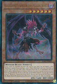 Blackwing - Simoon the Poison Wind (V.7 - Ultimate Rare) - 25th Anniversary Rarity Collection (Ultimate Rare) [RA01-012] Hover Image