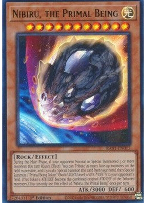 Nibiru, the Primal Being — 25th Anniversary Rarity Collection (RA01-015) Yu-Gi-Oh! card Main image