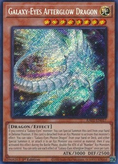 Galaxy-Eyes Afterglow Dragon — 25th Anniversary Rarity Collection (RA01-017) Yu-Gi-Oh! card Imagen principal del producto