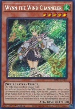 Wynn the Wind Channeler (V.3 - Secret Rare) - 25th Anniversary Rarity Collection (Secret Rare) [RA01-018] Hoofdafbeelding