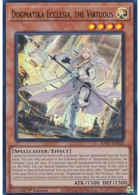 Dogmatika Ecclesia, the Virtuous — 25th Anniversary Rarity Collection (RA01-020) Yu-Gi-Oh! card Imagen principal del producto
