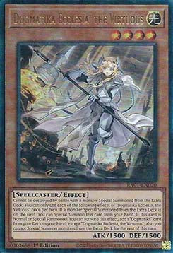 Dogmatika Ecclesia, the Virtuous (V.7 - Ultimate Rare) - 25th Anniversary Rarity Collection (Ultimate Rare) [RA01-020] Immagine principale del prodotto