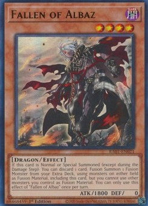 Fallen of Albaz — 25th Anniversary Rarity Collection (RA01-021) Yu-Gi-Oh! card Imagen principal del producto