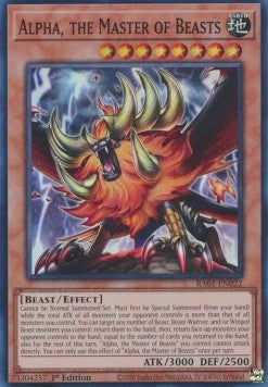 Alpha, the Master of Beasts (V.1 - Super Rare) - 25th Anniversary Rarity Collection (Super Rare) [RA01-022] Image principale du produit