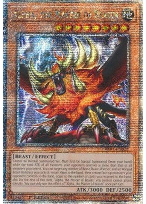 Alpha, the Master of Beasts — 25th Anniversary Rarity Collection (RA01-022) Yu-Gi-Oh! card Hauptbild