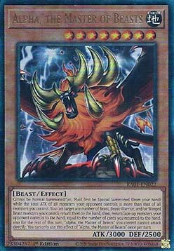 Alpha, the Master of Beasts (V.7 - Ultimate Rare) - 25th Anniversary Rarity Collection (Ultimate Rare) [RA01-022] Image principale du produit