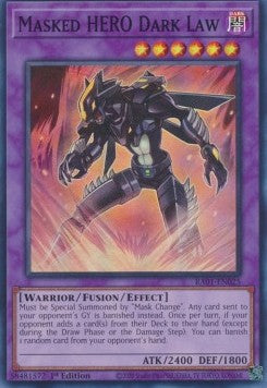 Masked HERO Dark Law (V.1 - Super Rare) - 25th Anniversary Rarity Collection (Super Rare) [RA01-025] Hauptbild