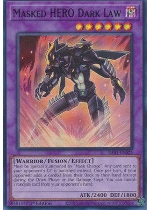 Masked HERO Dark Law — 25th Anniversary Rarity Collection (RA01-025) Yu-Gi-Oh! card Main image