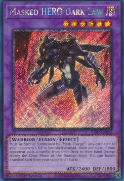 Masked HERO Dark Law (V.4 - Platinum Secret Rare) - 25th Anniversary Rarity Collection (Platinum Secret Rare) [RA01-025] Immagine principale del prodotto