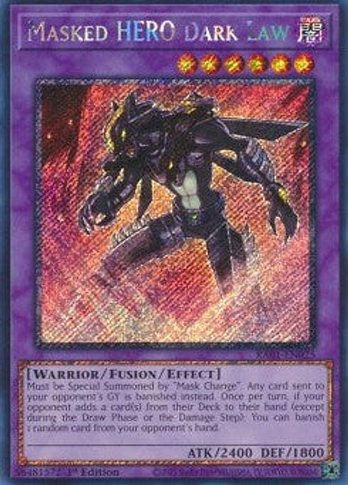 Masked HERO Dark Law — 25th Anniversary Rarity Collection (RA01-025) Yu-Gi-Oh! card Main image