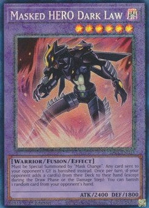 Masked HERO Dark Law — 25th Anniversary Rarity Collection (RA01-025) Yu-Gi-Oh! card Main image