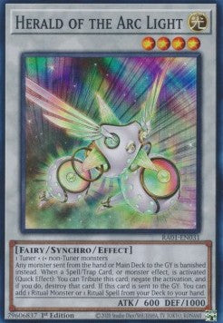 Herald of the Arc Light (V.1 - Super Rare) - 25th Anniversary Rarity Collection (Super Rare) [RA01-031] Hoofdafbeelding