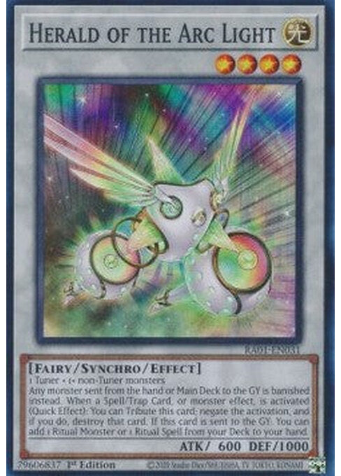 Herald of the Arc Light — 25th Anniversary Rarity Collection (RA01-031) Yu-Gi-Oh! card Immagine principale del prodotto