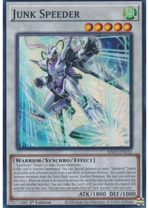 Junk Speeder — 25th Anniversary Rarity Collection (RA01-032) Yu-Gi-Oh! card Immagine principale del prodotto