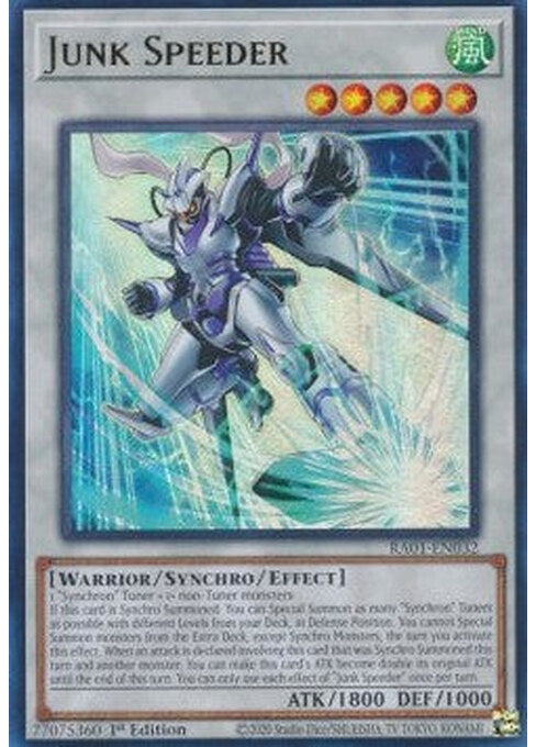 Junk Speeder — 25th Anniversary Rarity Collection (RA01-032) Yu-Gi-Oh! card Immagine principale del prodotto