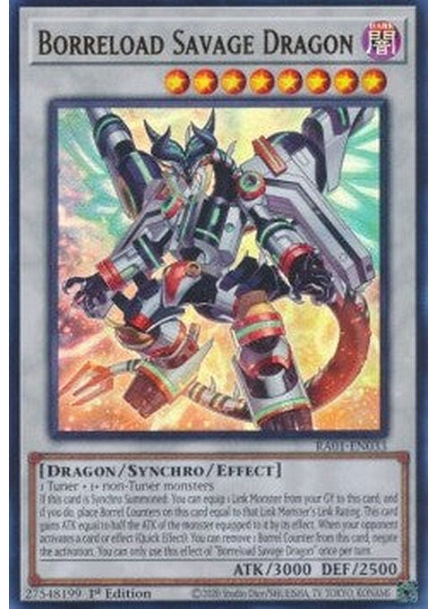 Borreload Savage Dragon — 25th Anniversary Rarity Collection (RA01-033) Yu-Gi-Oh! card Main image